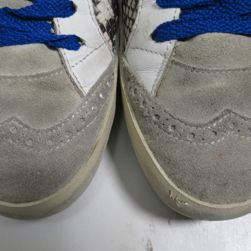 Golden Goose Women's Mid Star Python Print Wingtip Sneakers 9 US / 6 UK / 39 EU - Picture 4 of 12